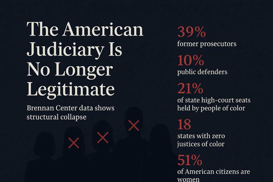 The Brennan Center’s Data Proves the American Judiciary Is No Longer Legitimate