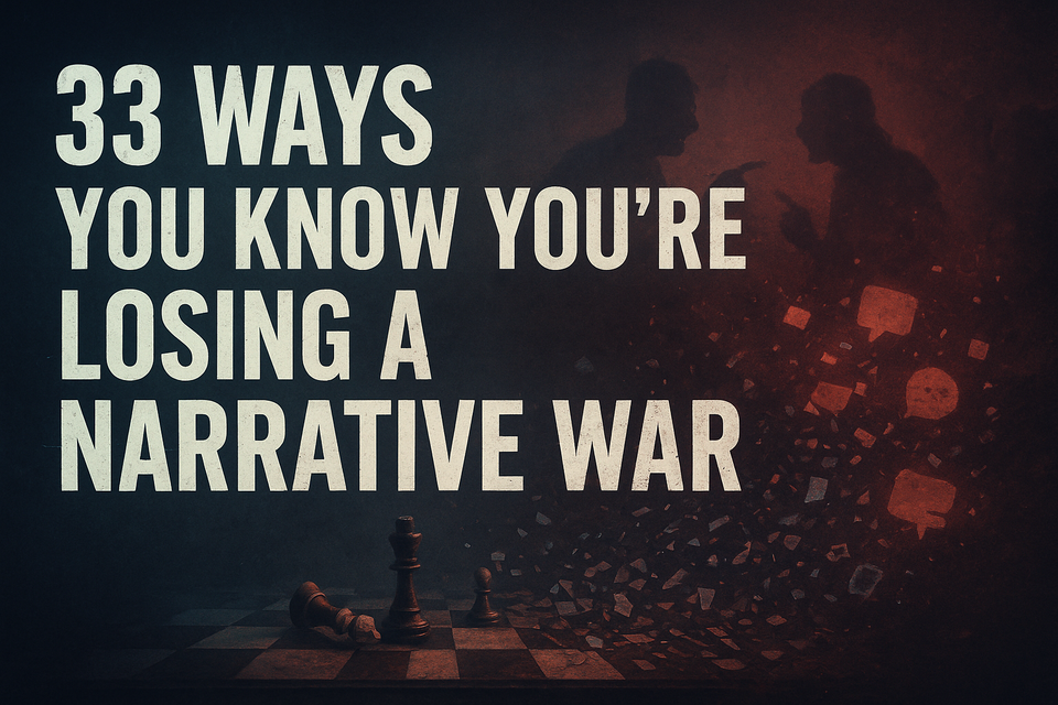33 Ways to Know You’re Losing a Narrative War