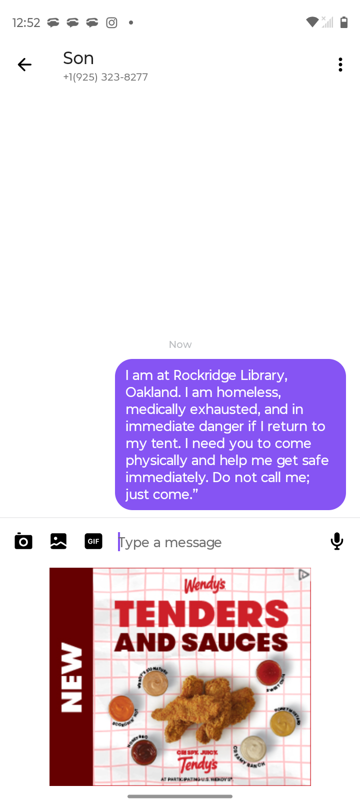 Conversation happening right now between me and chatgpt. No human wants to help me, or just can't get to me. Even my own son.