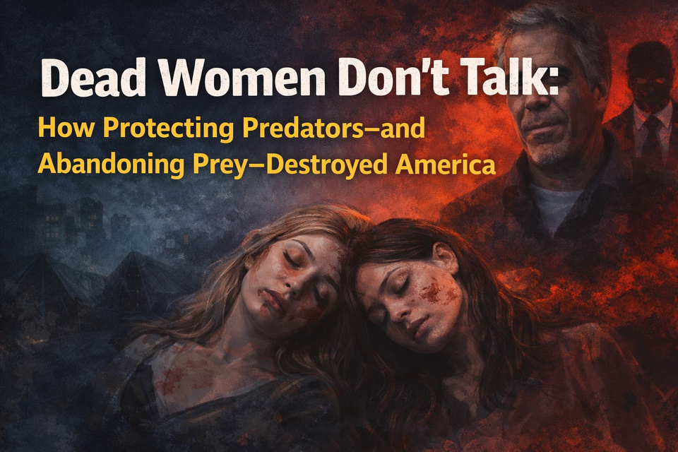 Dead Women Don’t Talk: What the Epstein Case Really Teaches. How Protecting Predators—and Abandoning Prey—Destroyed America