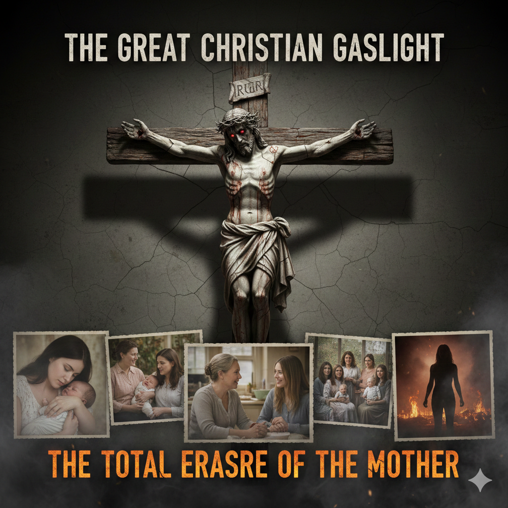 The Great Christian Gaslight: The Insanity of the Three-Day Sacrifice and the Total Erasure of the Mother