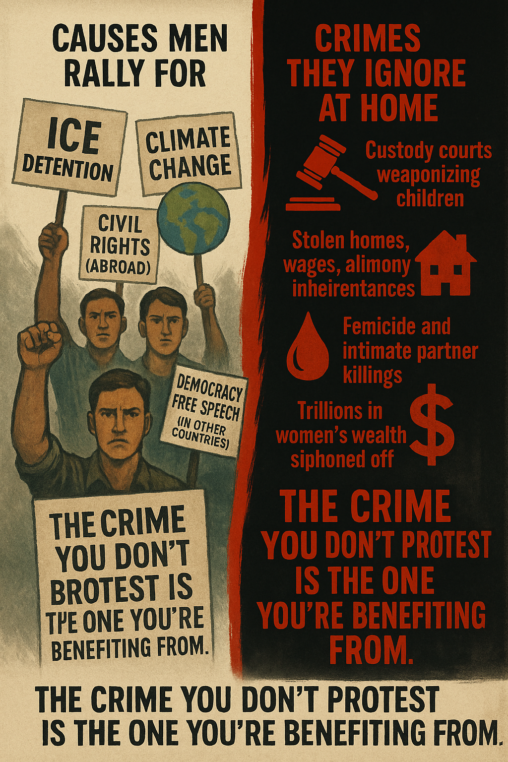 The Crime You Don’t Protest Is the One You’re Benefiting From